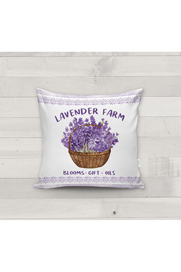 Floral Patterned Throw Pillow Case - 1