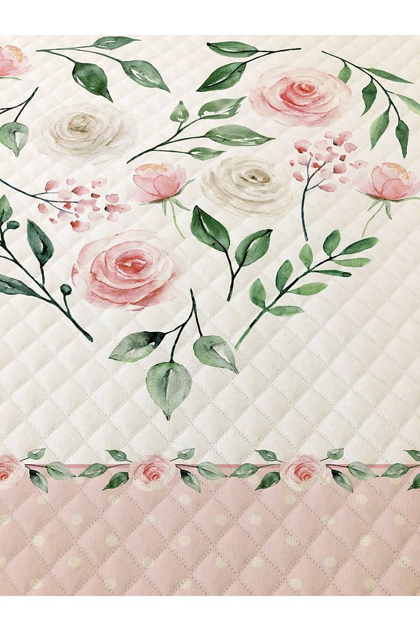 Çiçek Desen Bebek Ve Çocuk Baskılı Tek Kişilik Pike Takımı 160x230 - 3
