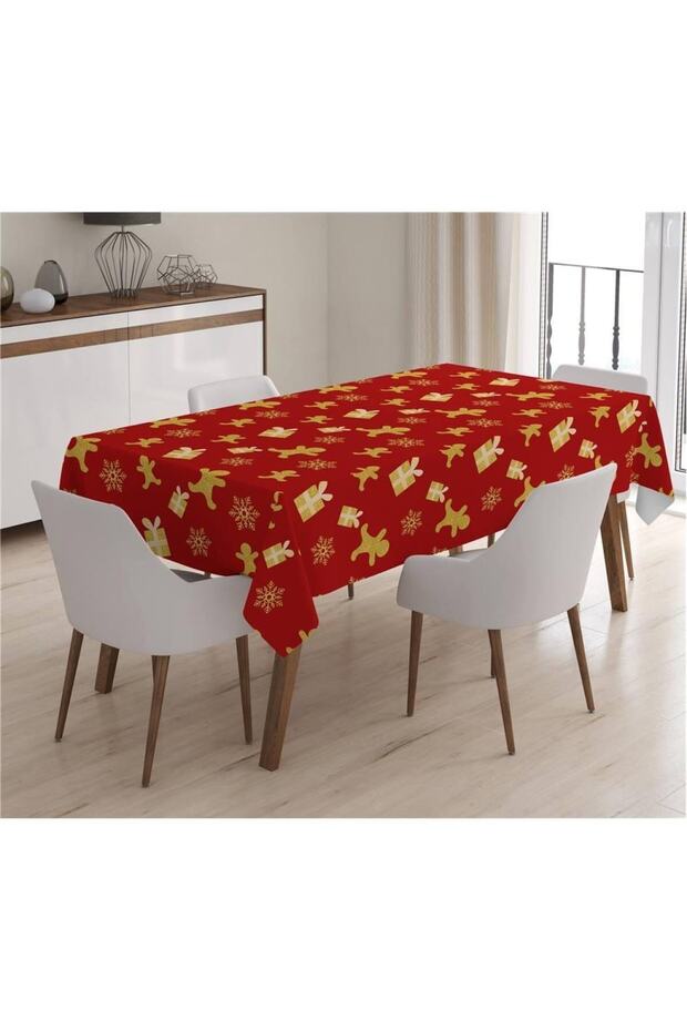 New Year's Special Cookie Patterned Tablecloth
