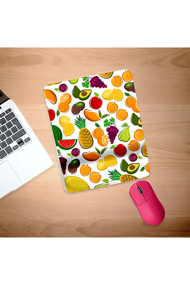 Nevale Rectangular Mouse Pad with Wrist Support - 1