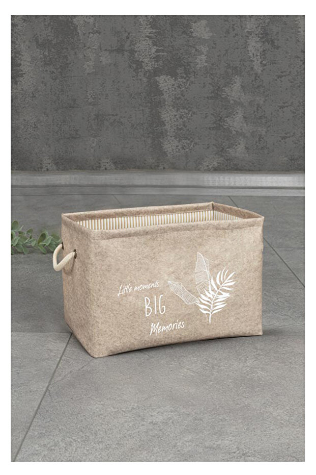 Merva Set of 3 Felt, Handled Shelf Organizer, Multi-Purpose Organizer - 5