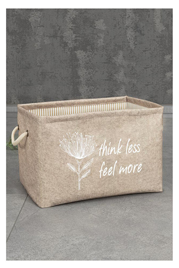 Merva Set of 3 Felt, Handled Shelf Organizer, Multi-Purpose Organizer - 4