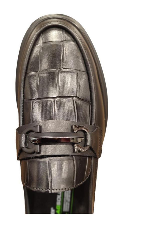 19675 HAFİF KALIN TABAN DERİ LOAFER ERKEK AYAKKABI - 5