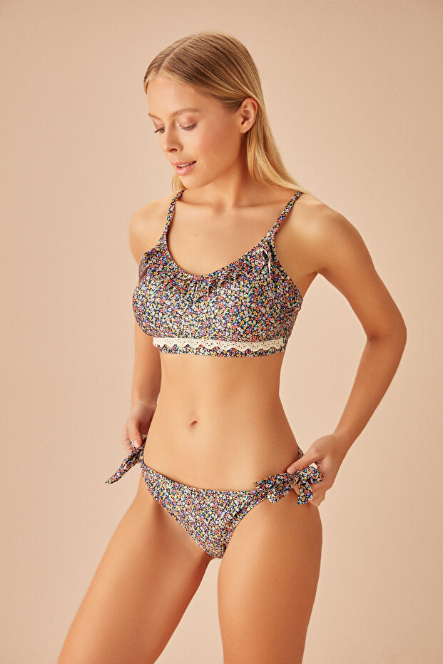 Kalın Bağcıklı Bikini Alt - 2