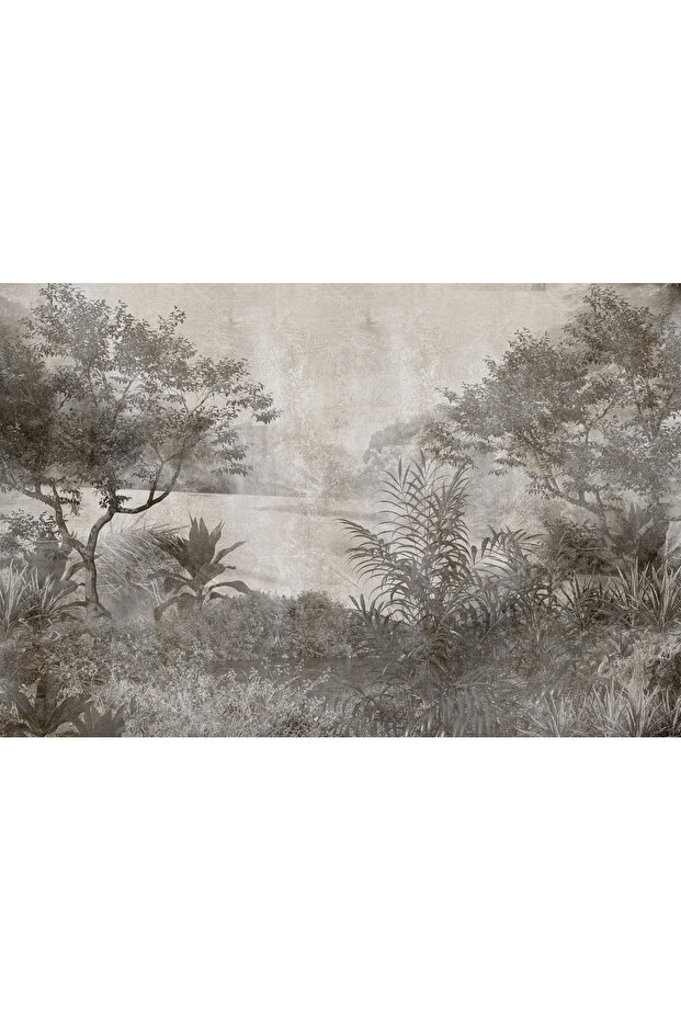 Palmiye Temalı Tek Parça Duvar Kağıdı - 2