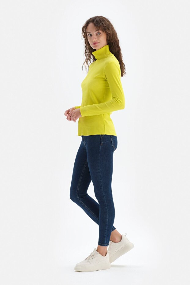Lacivert Jean Push Up Tayt Pantolon - 3