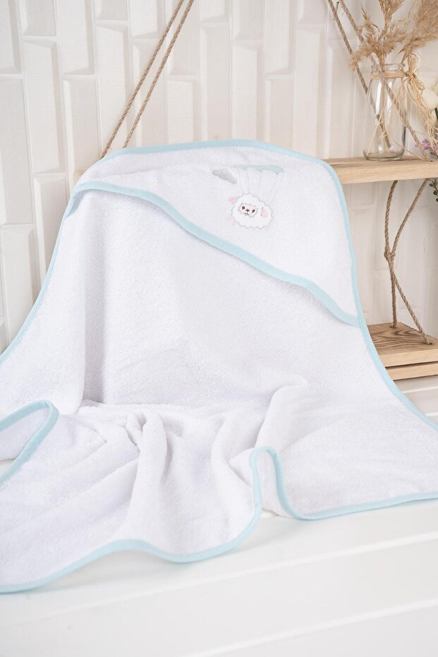 100% Cotton 75x75 cm Baby / Kids Swaddle and Blanket with Printed Headboard
