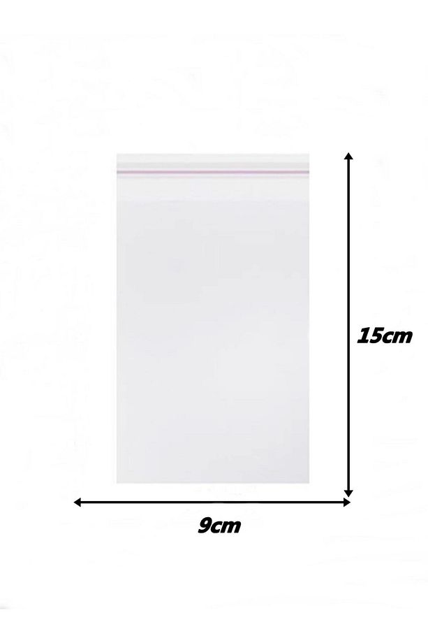 250 Adet 9x15 Cm Opp Jelatin Poşet Şeffaf Bantlı Yapışkanlı Parlak Jelatin Torba 9*15 - 6