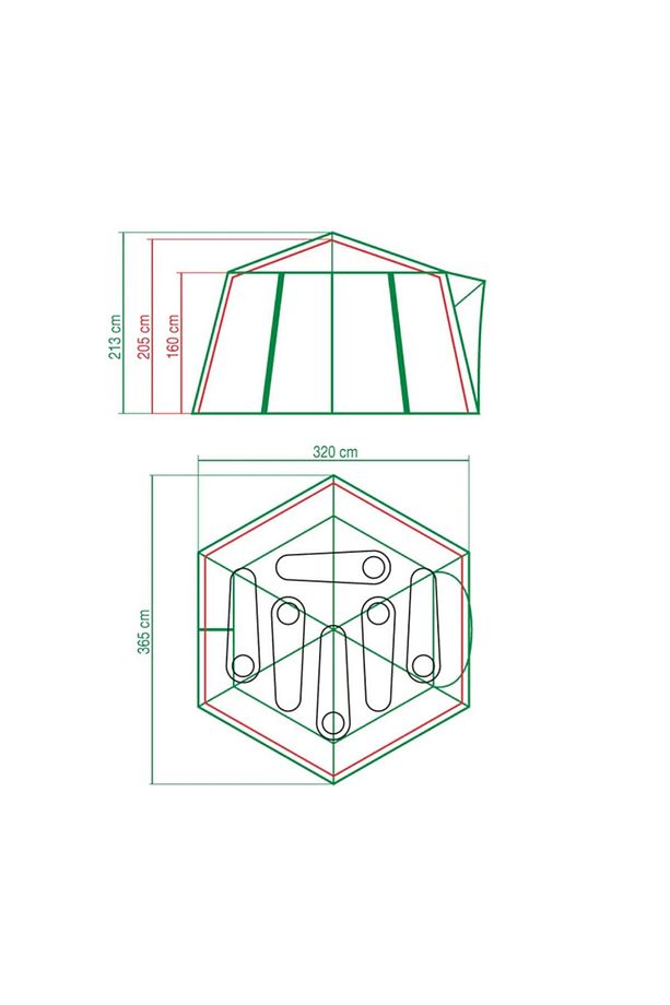 Çadır Polygon6 - 6 Kişilik Aile Çadırı - 8