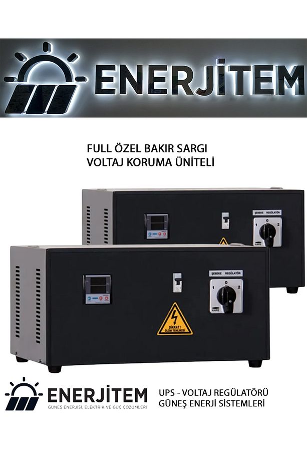 FULL BAKIR SARGI,Regülatör 15 Kva Monofaze Servo Kontrollü Voltaj Regülatörü, KORUMALI - 2