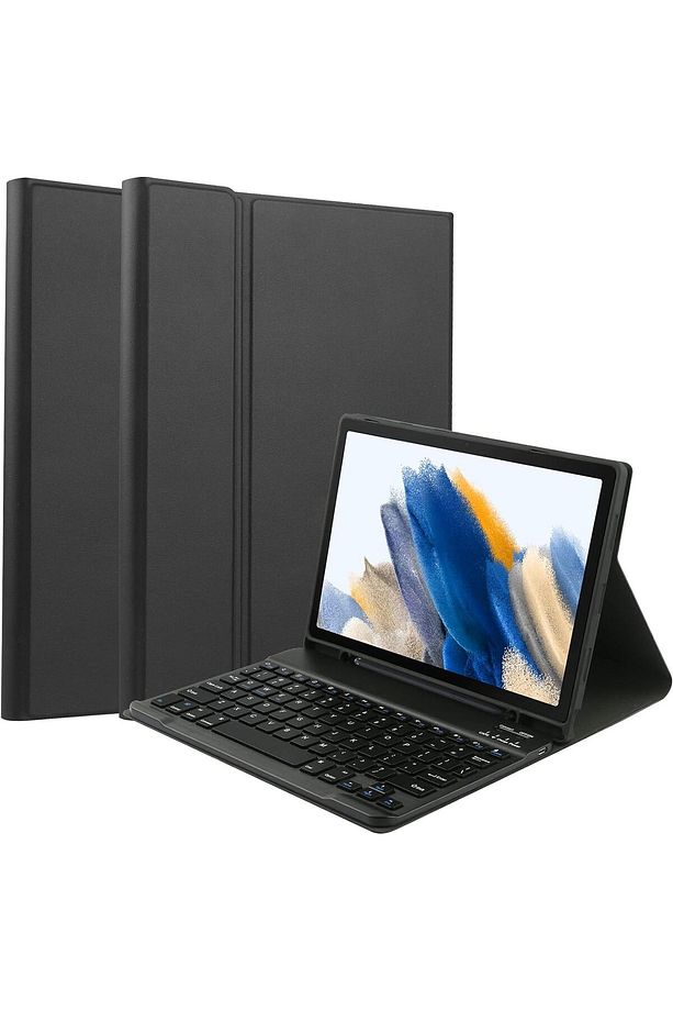 Samsung Galaxy Tab A8 10.5" 2022 SM-X200 için Çıkarılabilir Bluetooth Klavyeli Klavye Kılıfı - 1