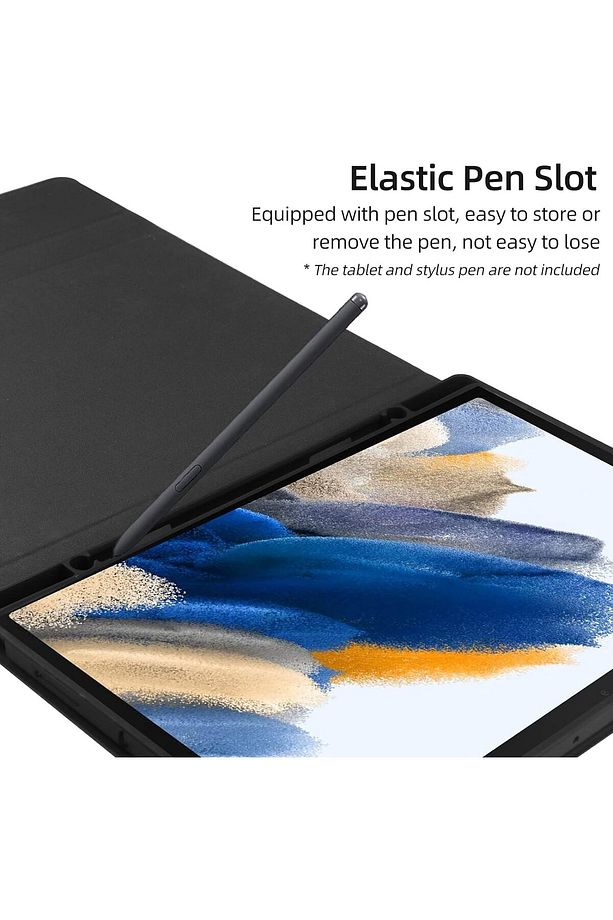 Samsung Galaxy Tab A8 10.5" 2022 SM-X200 için Çıkarılabilir Bluetooth Klavyeli Klavye Kılıfı - 7