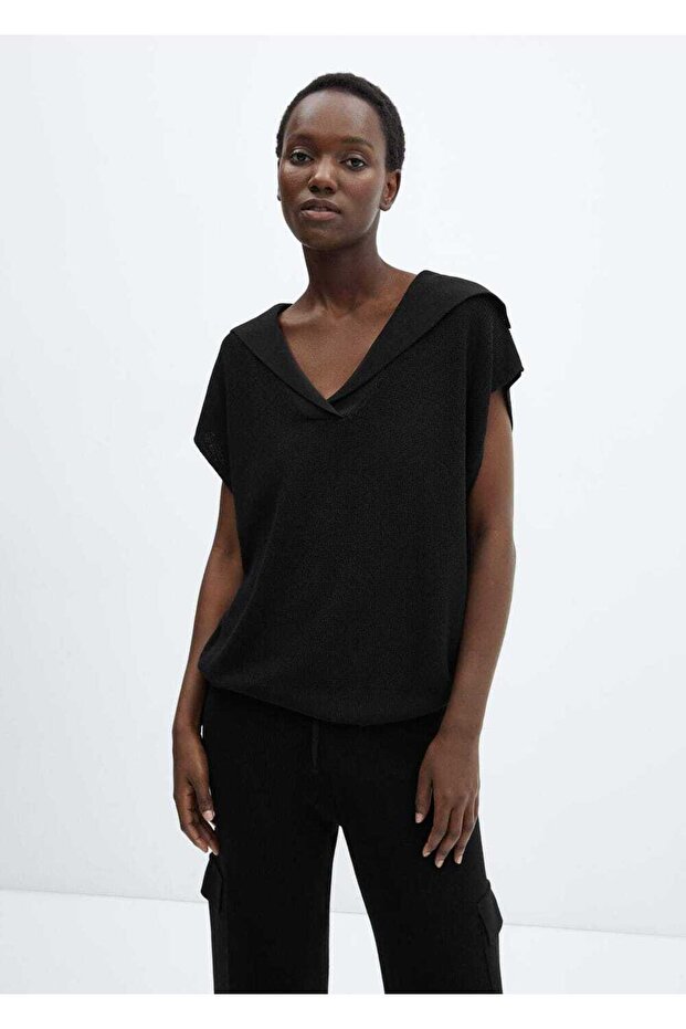 Polo Yaka Triko Yelek - 1