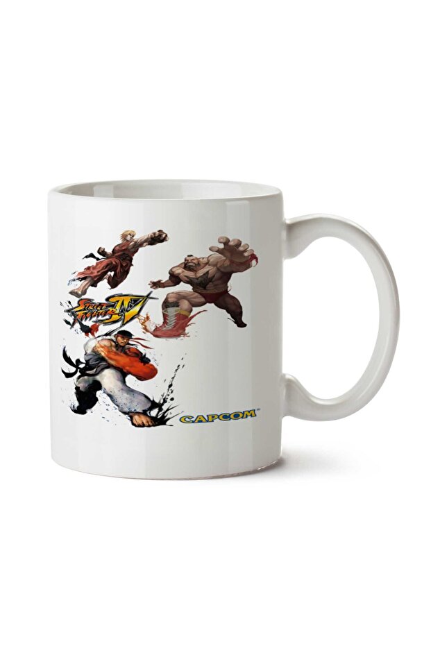 كوب Street Fighter Capcom مطبوع على الجانبين