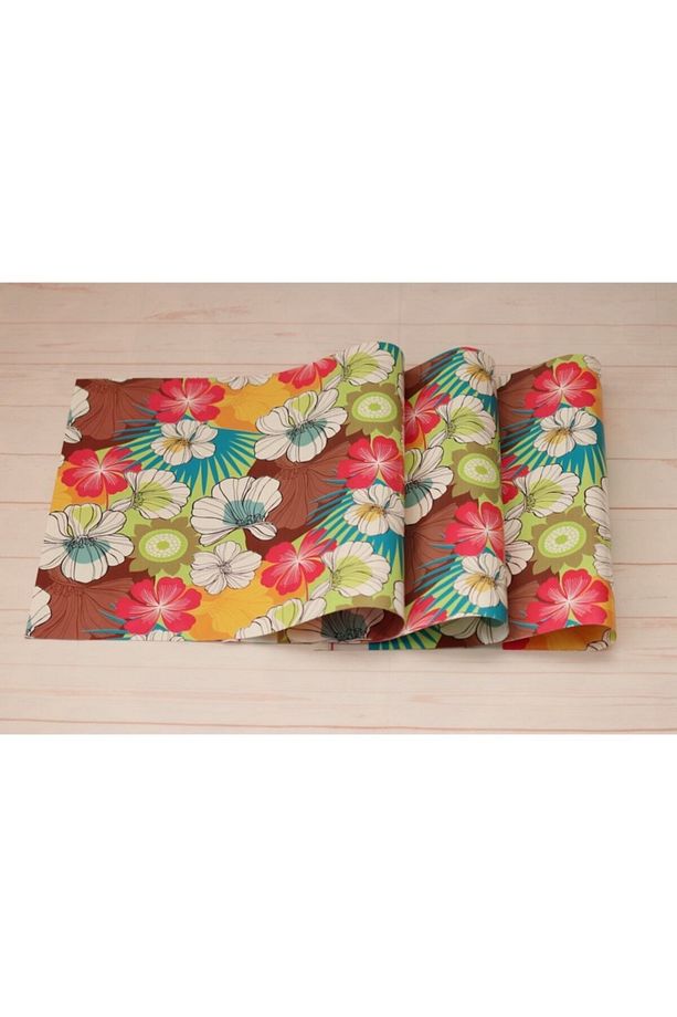 Kendinden Yapışkanlı- Bantlı Hediye Paketi/poşeti, Çiçek Desen 5 Adet 30x45cm - 2