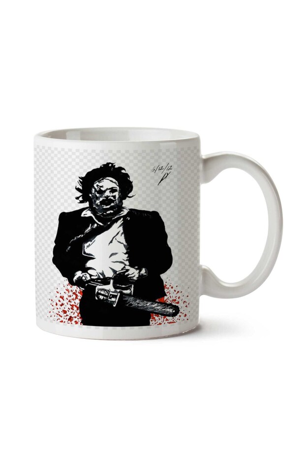 كوب مطبوع على الجانبين من The Texas Chainsaw Massacre