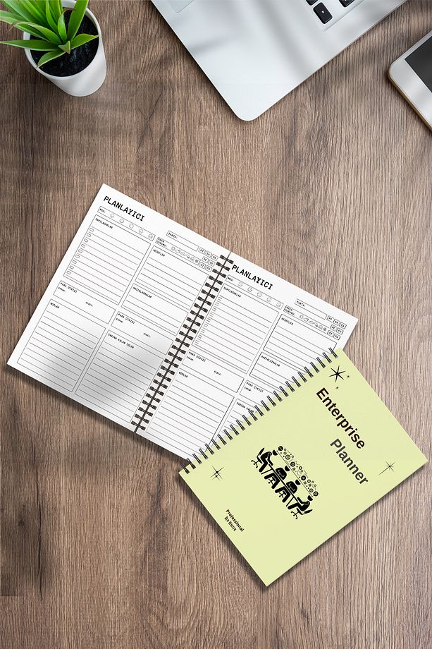 İş Planlama Not Defteri, Günlük Görevler, Yapılacaklar Listesi, Hedefler ve Fazlası - Notebook - 1