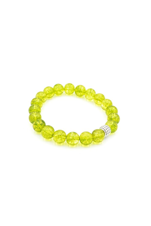Genuine Natural Olivine Peridot Stone Bracelet 10 Mm