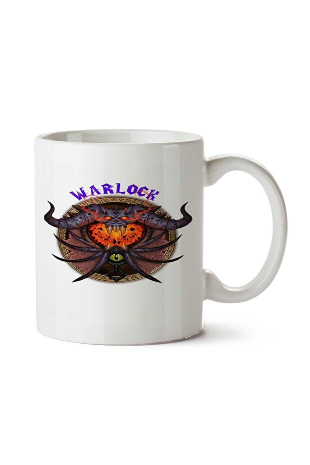 كوب WoW Warlock مطبوع على الجانبين