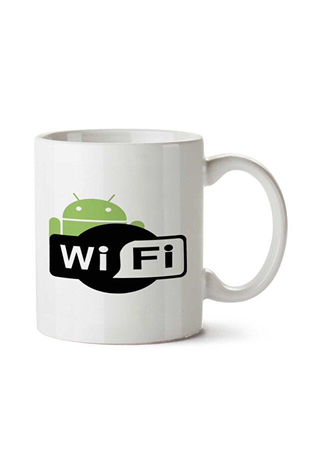 wifi android Two Side Printed Mug Cup