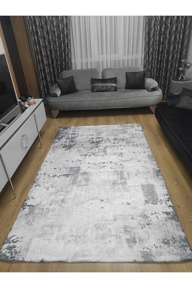 Soft Kadife Kumaştan Lastikli Halı Örtüsü - 4
