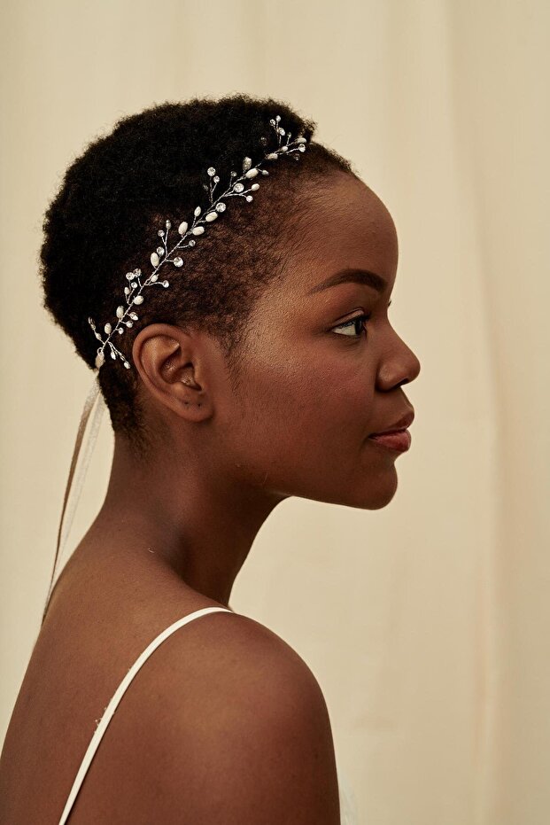 Bridal Crown, Bridal Hair Accessory, Red Henna Crown