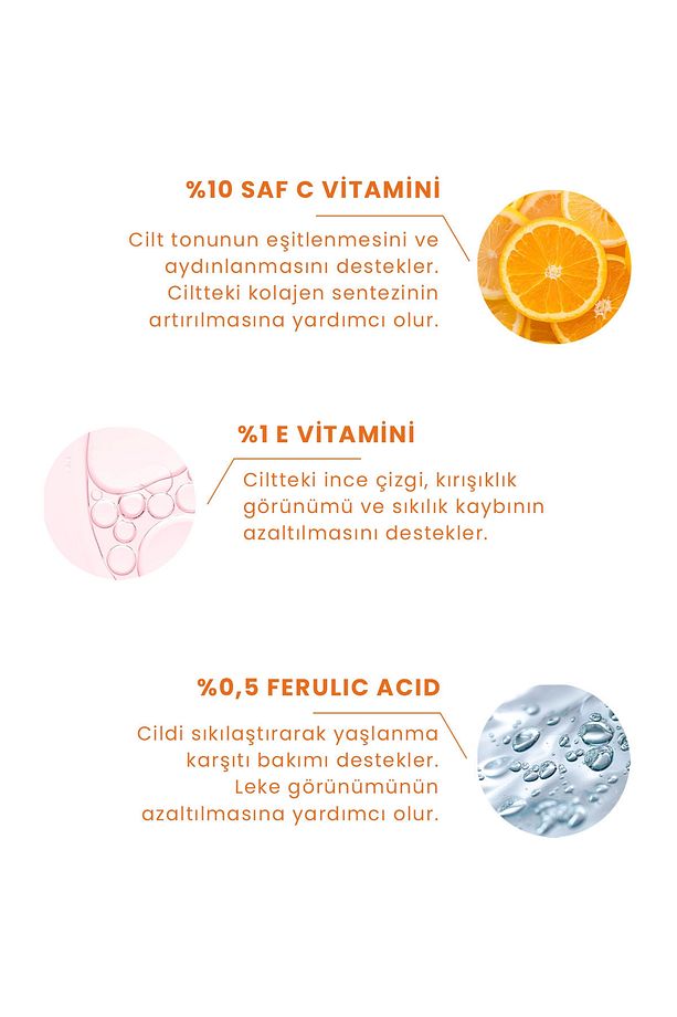 Hydro Solution C E %10 C Vitamin % 0,5 Aydınlatıcı Ferulic Acid 30 ml - 3