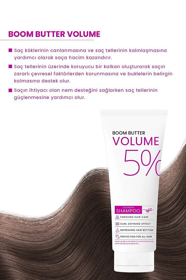 Zayıf İnce Telli Saçlar için Volume Şampuan 250 ML - 2