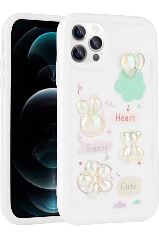 iPhone 14 Pro Max Compatible Case Shiny Toys Silicone Cover with Embossed Figure
