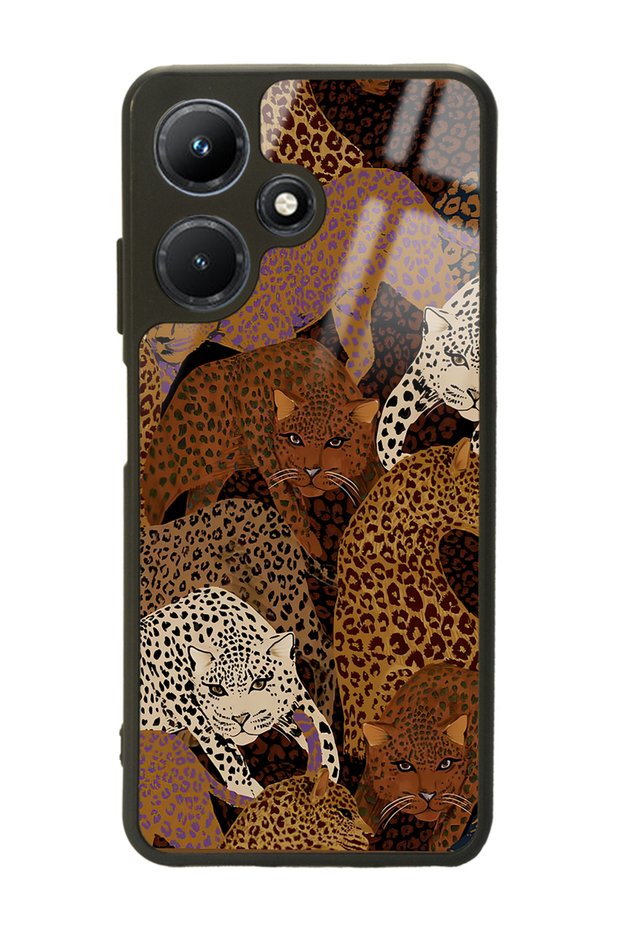 Infinix Hot 30I Glossy Phone Case with Leopards Design