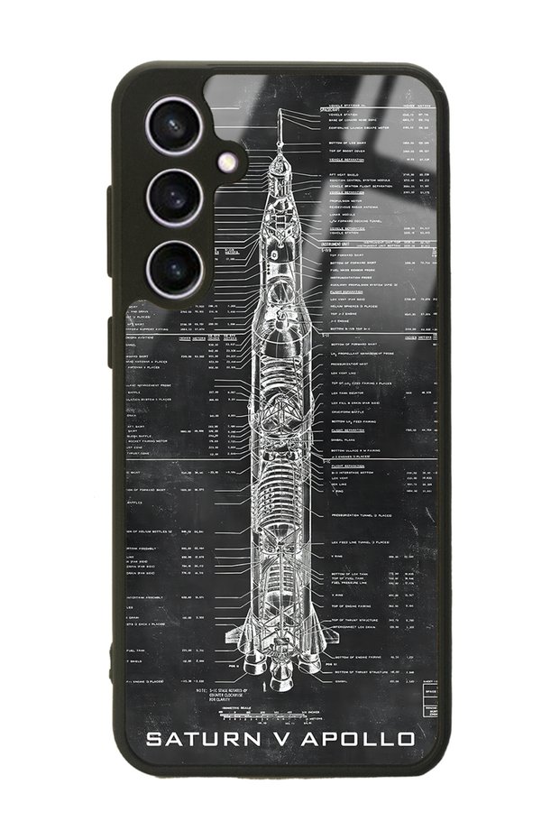 Samsung S23 FE Glossy Phone Case with Apollo Plan Design