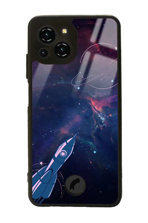 Reeder S23 Pro Max Space Rocket Design Glossy Phone Case