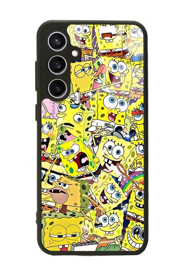 Samsung S23 Fe Glossy Phone Case with Sponge Bob Design