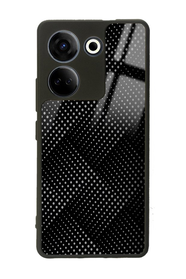 Glossy Phone Case for Camon 20 Pro 4g Black and Gray Design