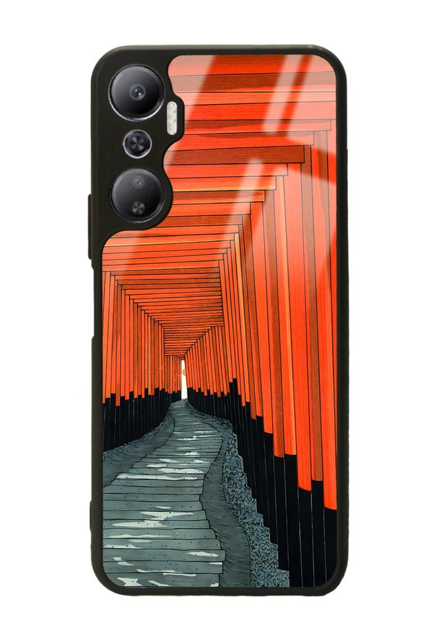 Infinix Hot 20 Glossy Phone Case with Pastel Windows Design