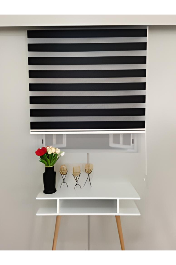 SİYAH BAMBU ZEBRA PERDE - 2