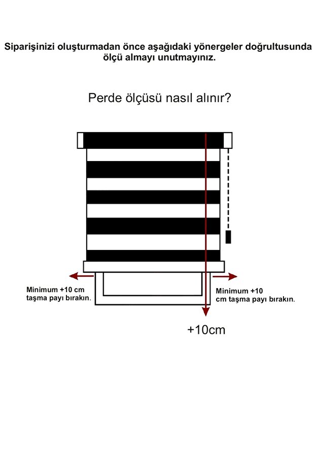 SİYAH BAMBU ZEBRA STOR PERDE ETEK DİLİMSİZ - 2