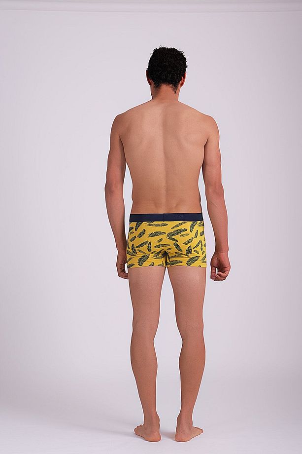Sarı Compact Yaprak Desenli Boxer - 3
