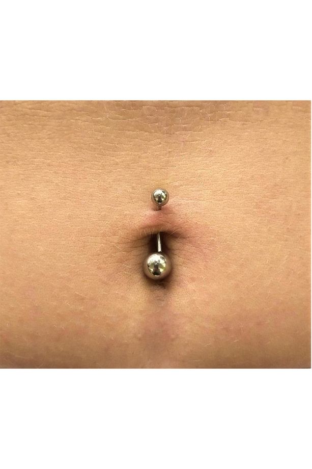Öteberi 316l Cerrahi Çelik Antiallerjik Göbek Piercing Toplu Ve Zirkon Taşlı Rainbow 2 Adet Set - 5