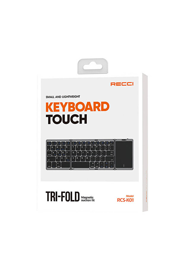 Katlanabilir Multifonksiyonel Touchpadli Kablosuz Klavye Rcs-k01 - 6