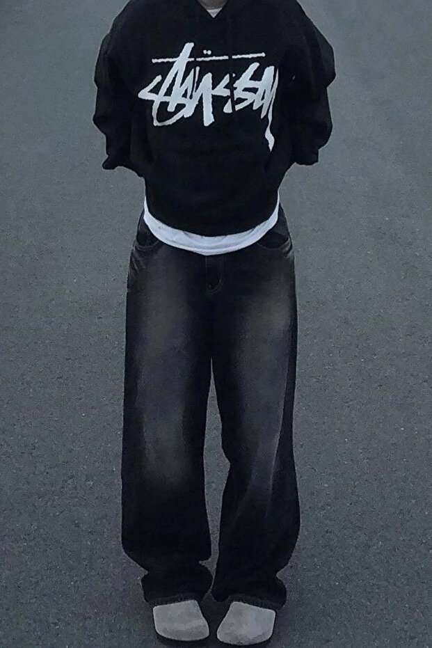 BAGGY Denim Loose Trousers TYELLEBAGGYPANT09