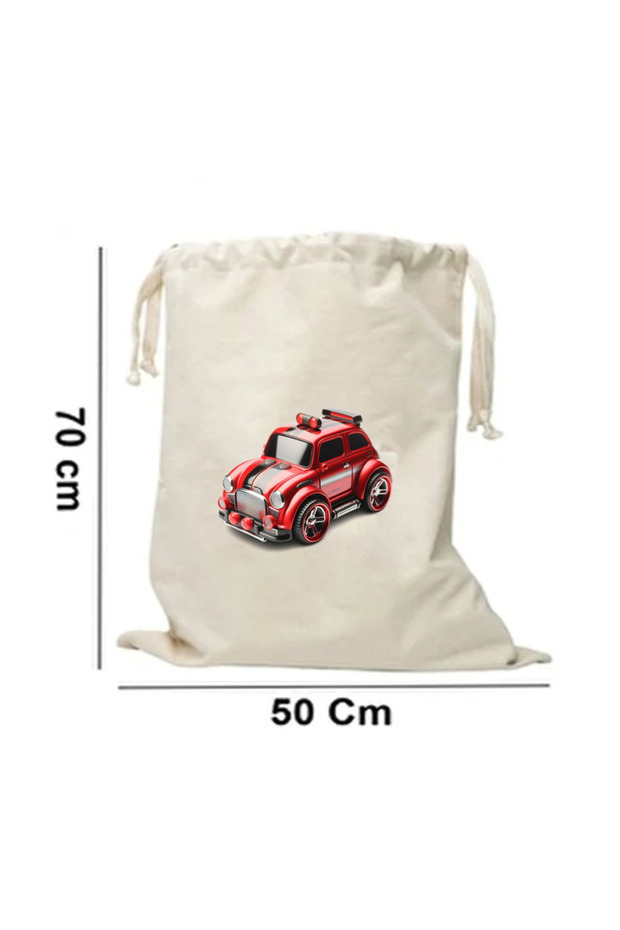 50 x 70 cm Canvas Toy Bag Red Car