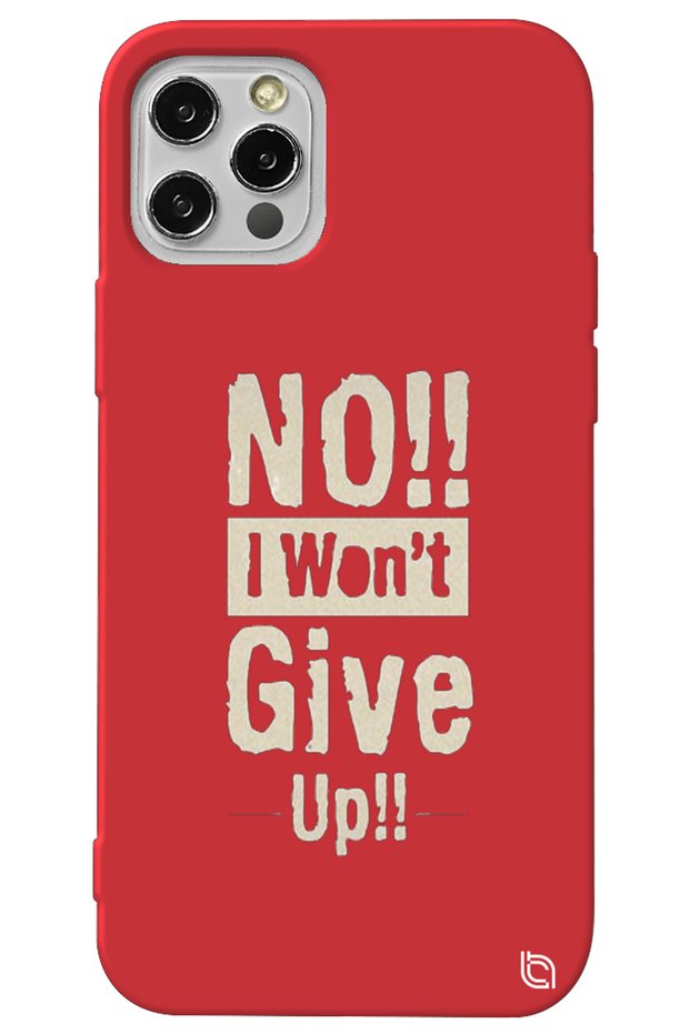 iPhone 14 Pro Red I Won'T Let the Inside Velvet Pes Out Patterned Silicone Phone Case