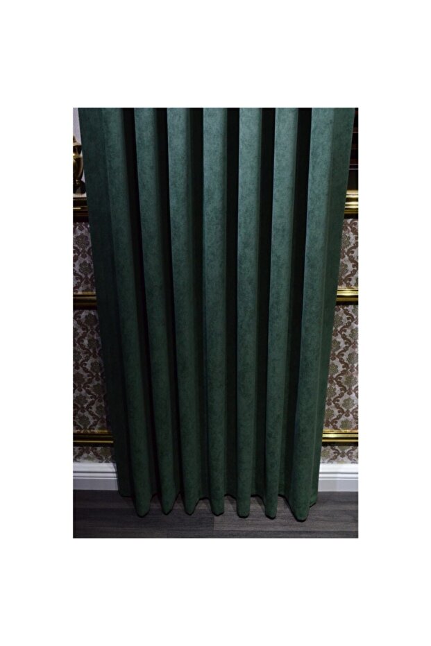 Rustik Kadife Dokulu Adafon Perde - 3