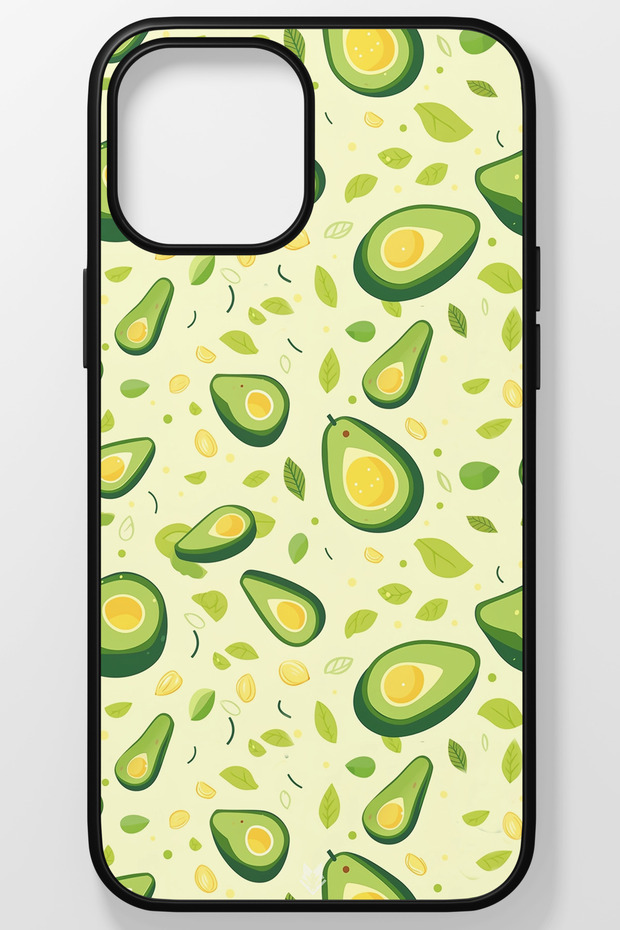 Fruits Fruits Tempered Glass Hard Plastic iPhone 15 Pro Phone Case