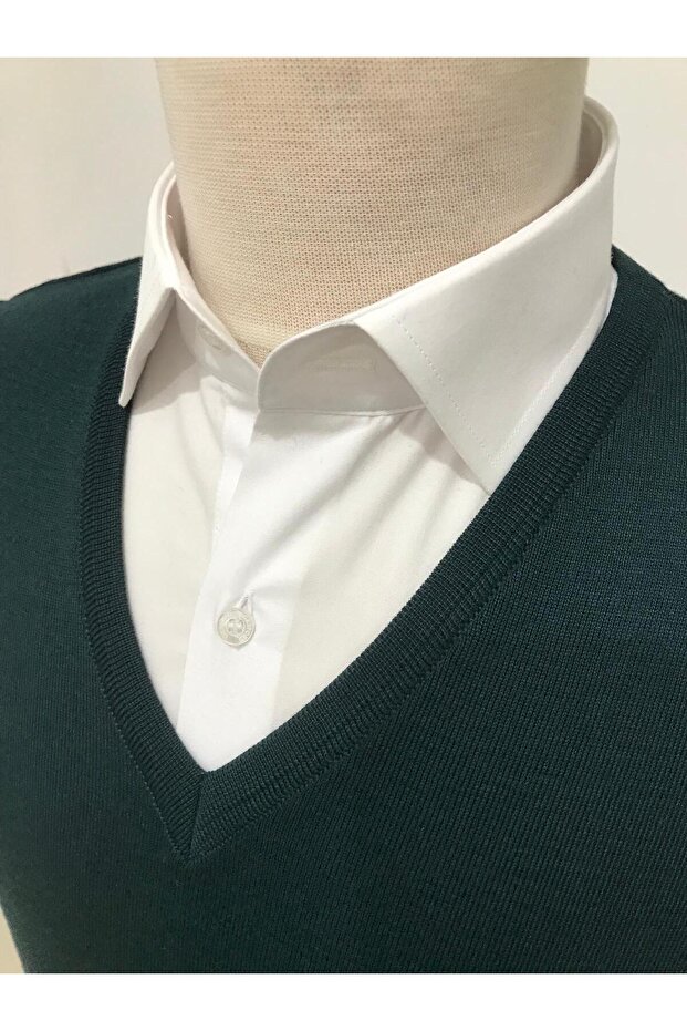 V YAKA ÇELİKÖRGÜ SÜVETER - 3