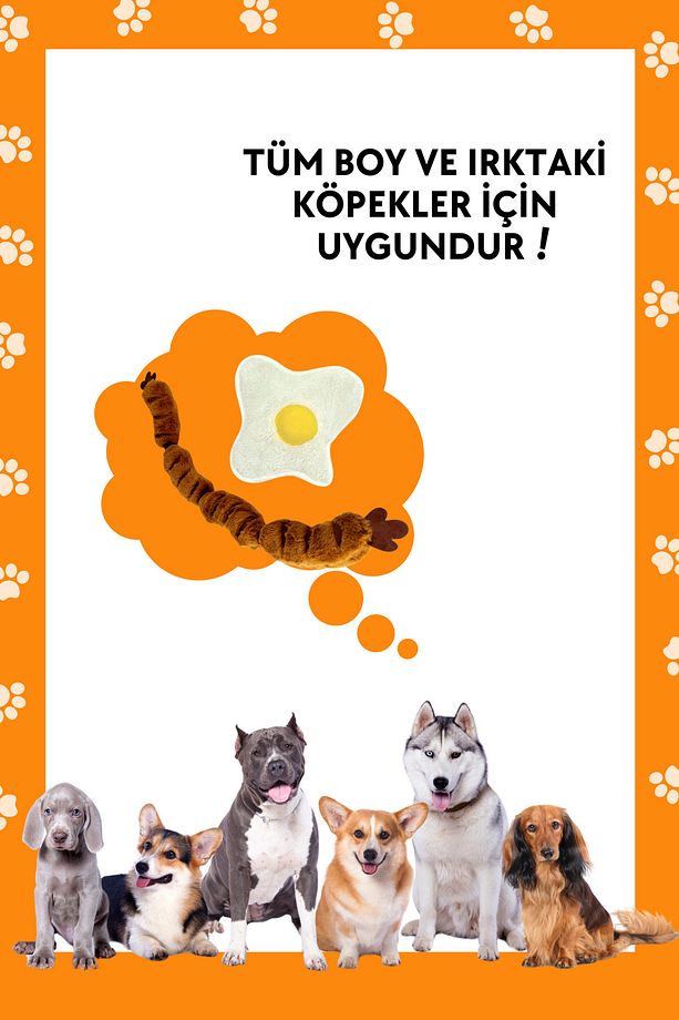 Kahvaltı Keyfi Köpek Peluş Oyuncak Seti 2 Adet Ses Çıkaran Köpek Çekiştirme Oyuncakları - 8
