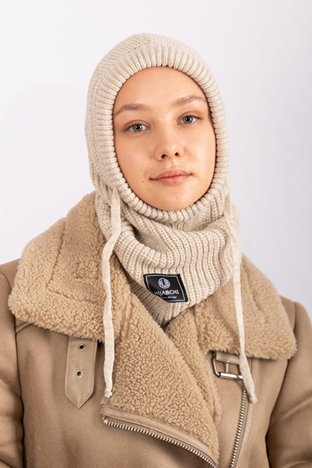 Balaklava Triko Bere - Bej - 2