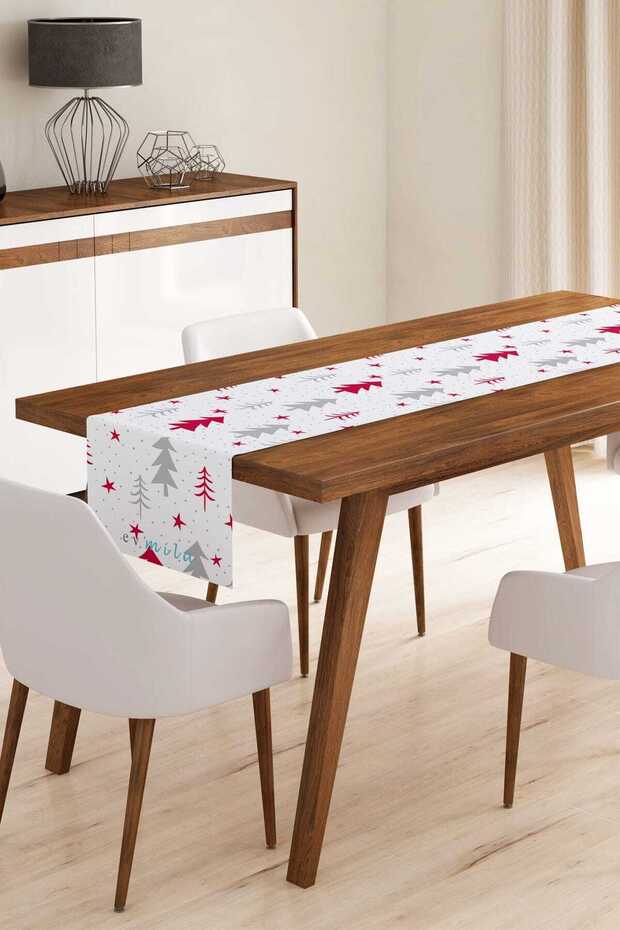 Red Gray Pine Trees Runner Model R300 - 1