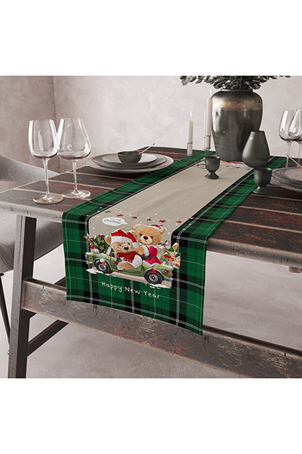 عداء مخملي منقوش للعام الجديد - 2